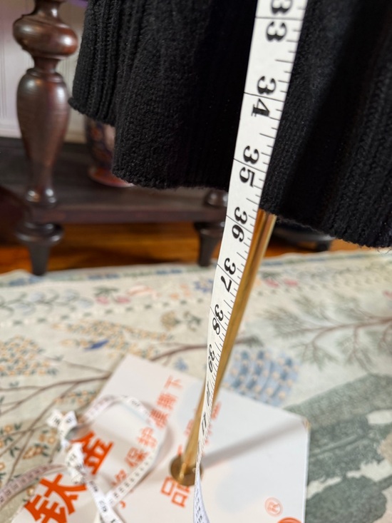 Jones Wear Black Cable Knit Dress with Subtle Texture - Picture 4 of 10